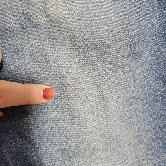 One 5 One 10/30 Light Wash Denim Blue Raw Hem Comfort Waist Skinny Jeans - Picture 8 of 13